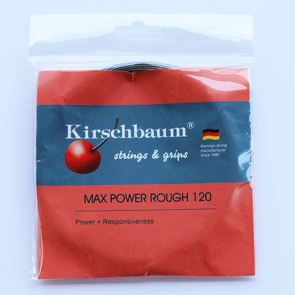 Kirschbaum Max Power Rough, tennis string, Racquet Set 40ft/12.2m