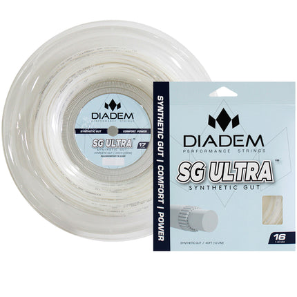 Diadem SG Ultra Tennis Racquet String, Reel 660ft/200m