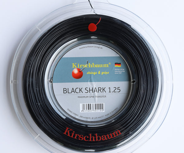 Kirschbaum Black Shark Tennis Racquet String, Reel 660ft/200m –