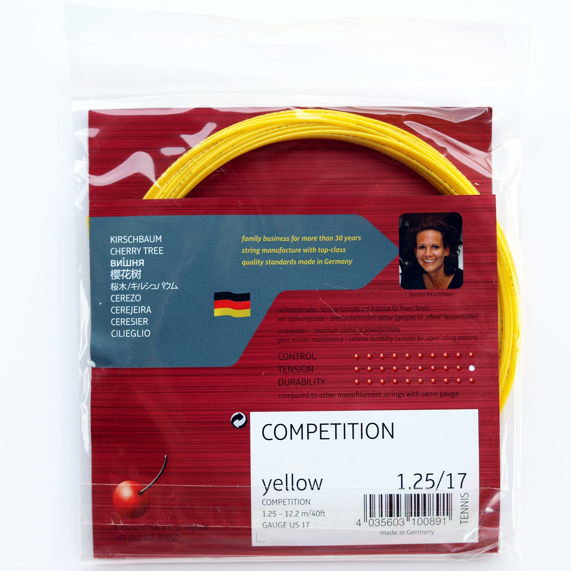 Kirschbaum Competition Tennis String, Racquet Set, 40ft/12.2m ...