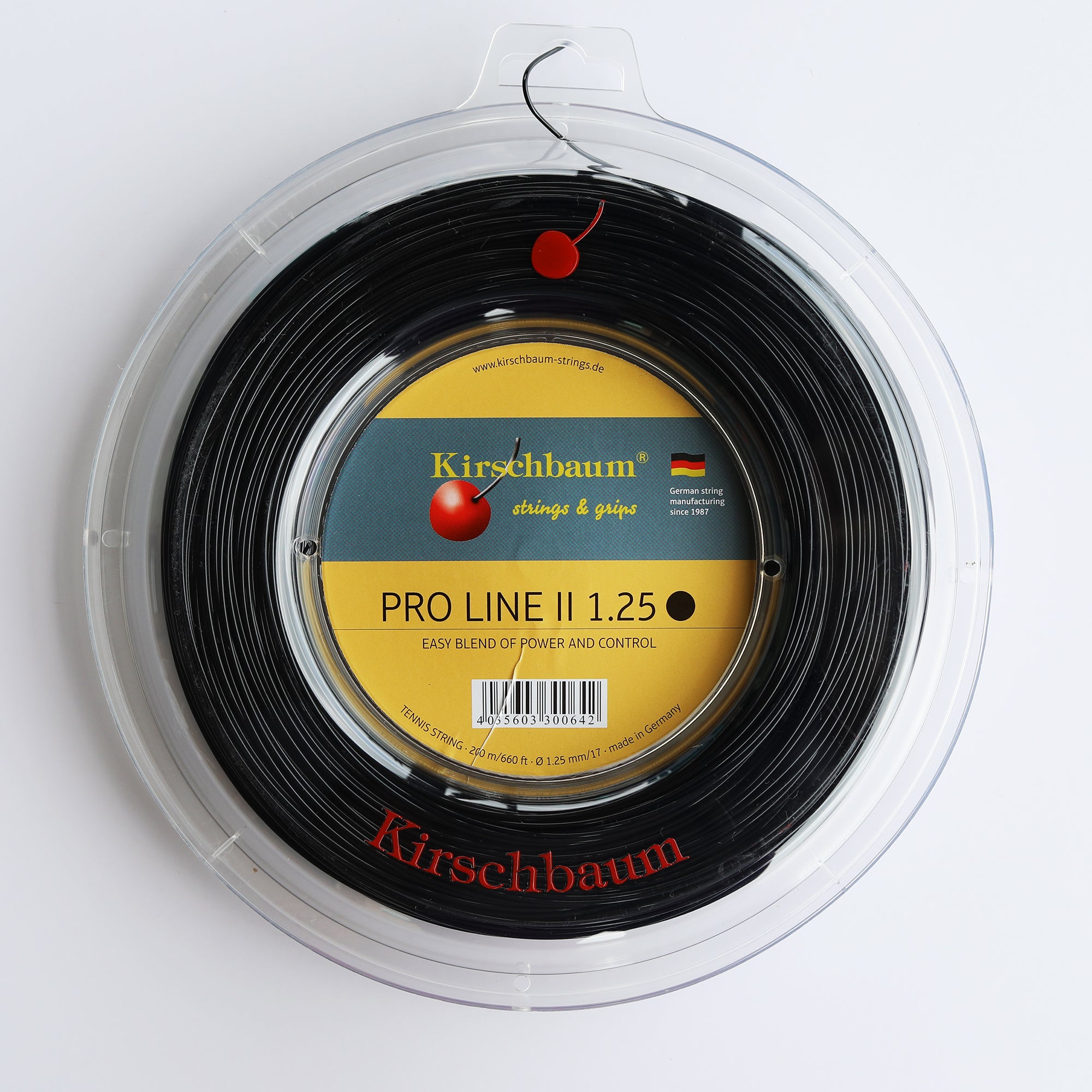 Black Tenmis Racquet String Kirschbaum Pro Line2 Tennis Racquet String, Reel 660ft/200m (co-polyes ...