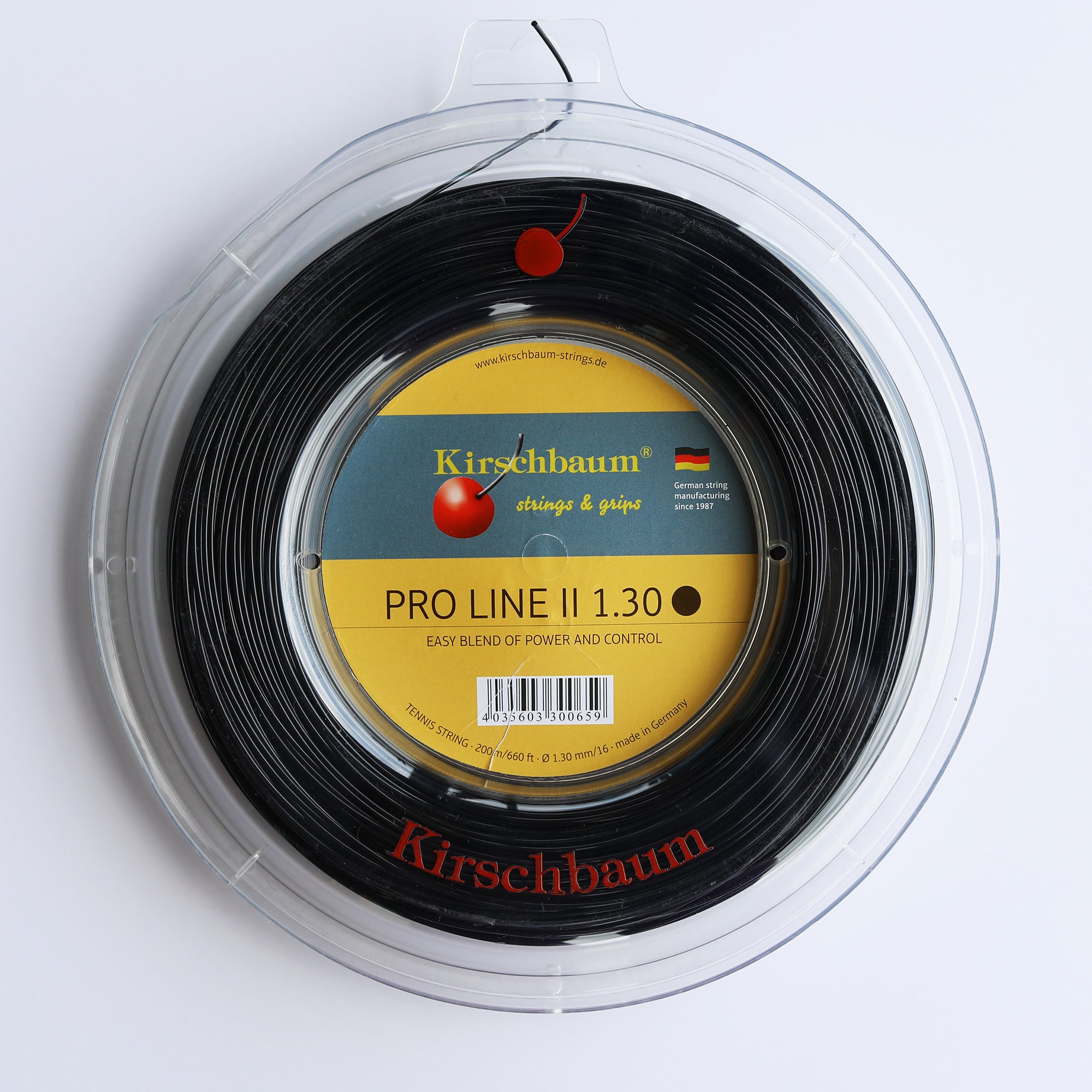 Black Tenmis Racquet String Kirschbaum Pro Line2 Tennis Racquet String, Reel 660ft/200m (co-polyes ...