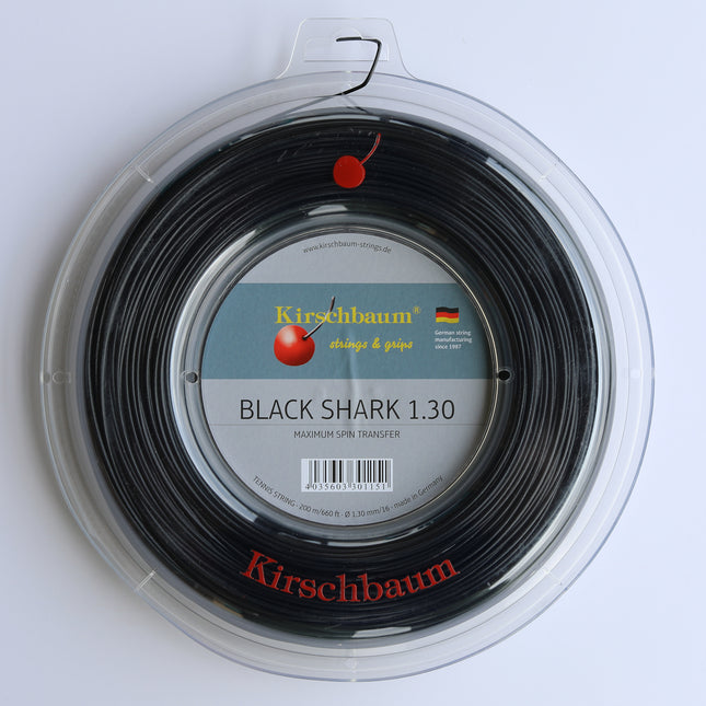 Kirschbaum Black Shark Tennis Racquet String, Reel 660ft/200m